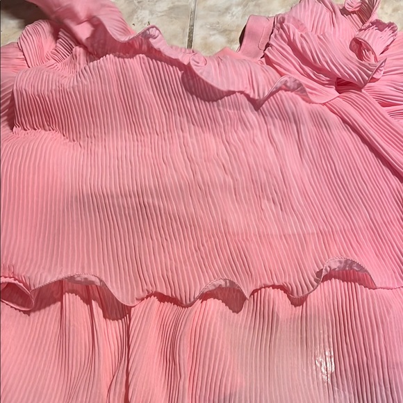Pink Ruffled Kids Dress - Picture 5 of 5